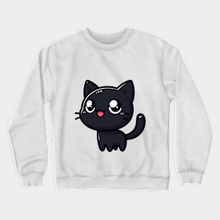 CUTE BLACK CAT Crewneck Sweatshirt